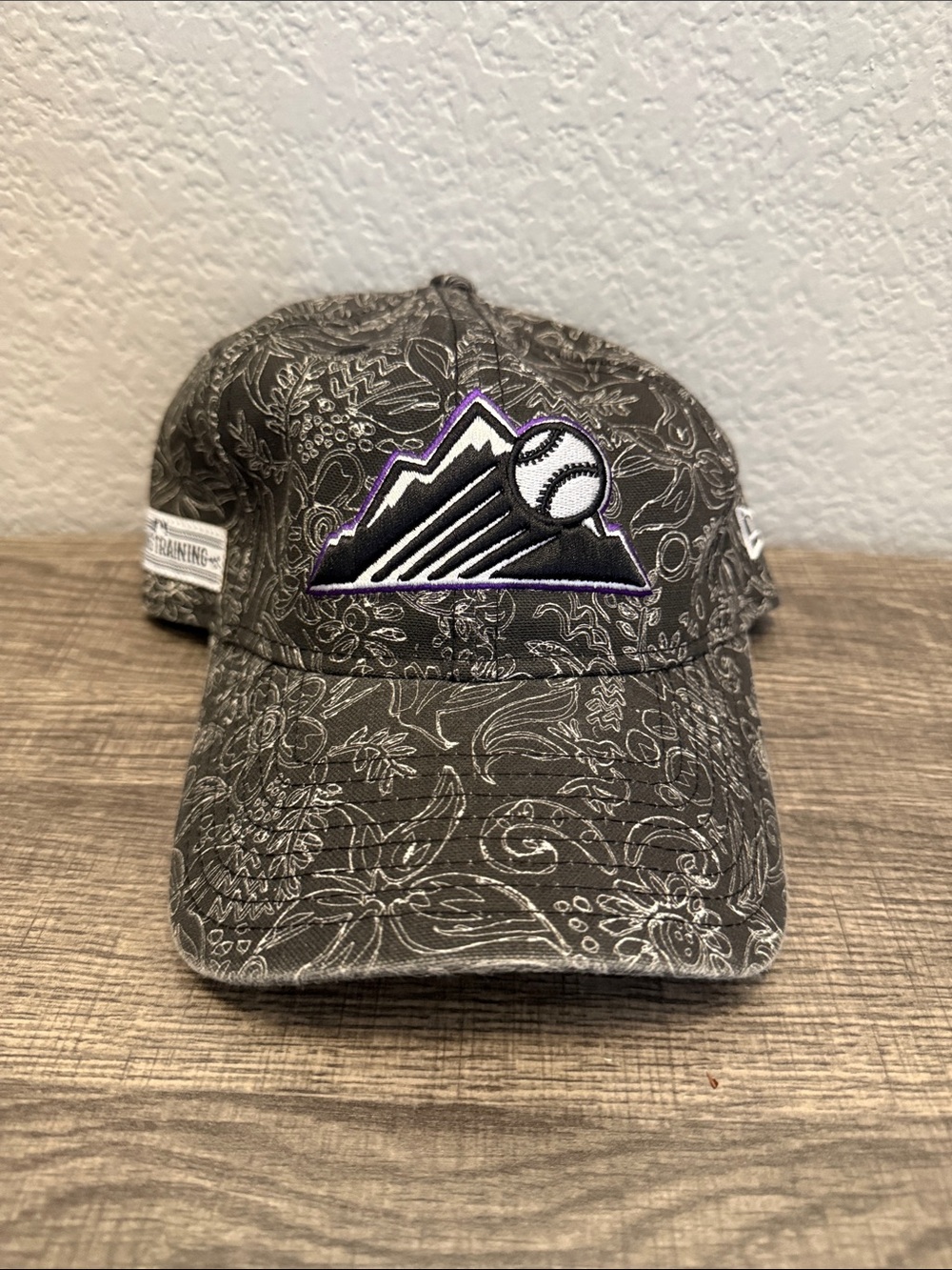 Colorado Rockies MLB Floral Print Spring Training Baseball Cap